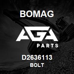 D2636113 Bomag Bolt | AGA Parts
