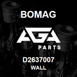 D2637007 Bomag Wall | AGA Parts
