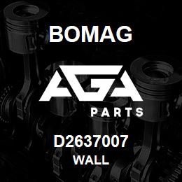 D2637007 Bomag Wall | AGA Parts
