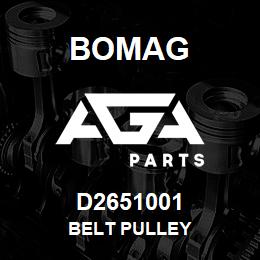 D2651001 Bomag Belt pulley | AGA Parts
