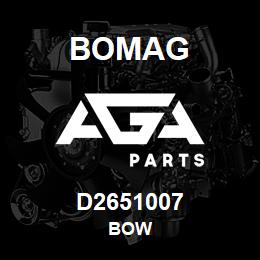 D2651007 Bomag Bow | AGA Parts