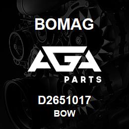 D2651017 Bomag Bow | AGA Parts