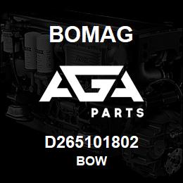 D265101802 Bomag Bow | AGA Parts