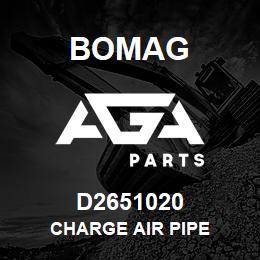 D2651020 Bomag Charge air pipe | AGA Parts