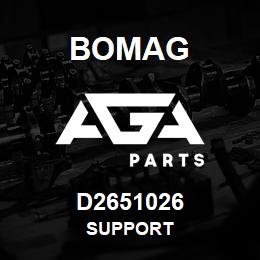 D2651026 Bomag Support | AGA Parts