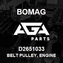 D2651033 Bomag Belt pulley, engine | AGA Parts