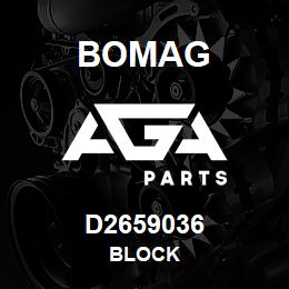 D2659036 Bomag Block | AGA Parts