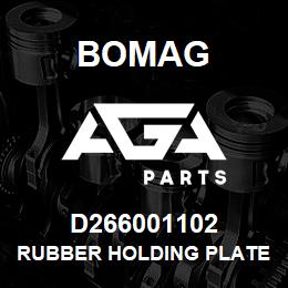 D266001102 Bomag Rubber holding plate | AGA Parts
