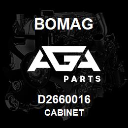 D2660016 Bomag Cabinet | AGA Parts