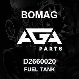 D2660020 Bomag Fuel tank | AGA Parts