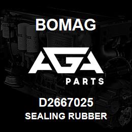 D2667025 Bomag Sealing rubber | AGA Parts