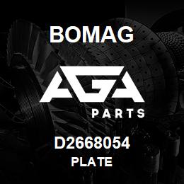 D2668054 Bomag Plate | AGA Parts