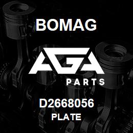 D2668056 Bomag Plate | AGA Parts