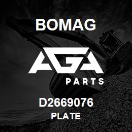 D2669076 Bomag Plate | AGA Parts