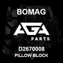 D2670008 Bomag Pillow block | AGA Parts