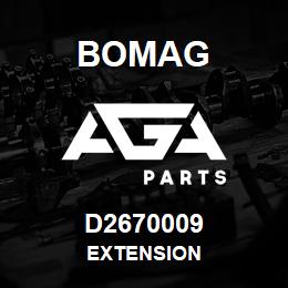 D2670009 Bomag Extension | AGA Parts