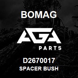 D2670017 Bomag Spacer bush | AGA Parts