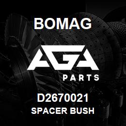 D2670021 Bomag Spacer bush | AGA Parts