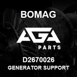 D2670026 Bomag Generator support | AGA Parts