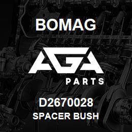 D2670028 Bomag Spacer bush | AGA Parts