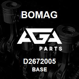 D2672005 Bomag Base | AGA Parts