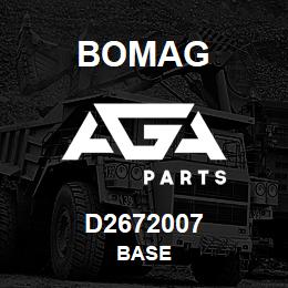 D2672007 Bomag Base | AGA Parts