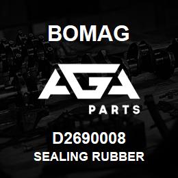 D2690008 Bomag Sealing rubber | AGA Parts