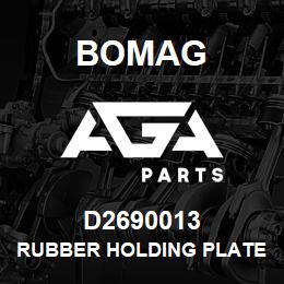 D2690013 Bomag Rubber holding plate | AGA Parts
