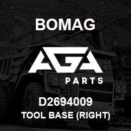 D2694009 Bomag Tool base (Right) | AGA Parts