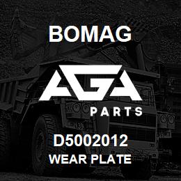 D5002012 Bomag Wear plate | AGA Parts