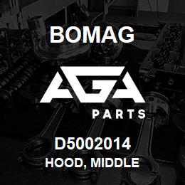 D5002014 Bomag Hood, middle | AGA Parts