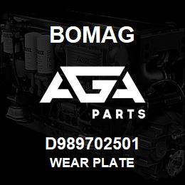 D989702501 Bomag Wear plate | AGA Parts