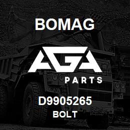 D9905265 Bomag Bolt | AGA Parts