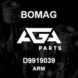 D9919039 Bomag Arm | AGA Parts