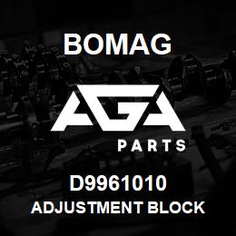 D9961010 Bomag Adjustment block | AGA Parts