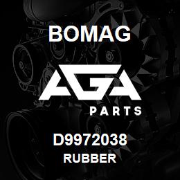 D9972038 Bomag Rubber | AGA Parts