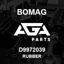 D9972039 Bomag Rubber | AGA Parts