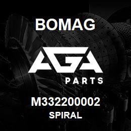 M332200002 Bomag Spiral | AGA Parts