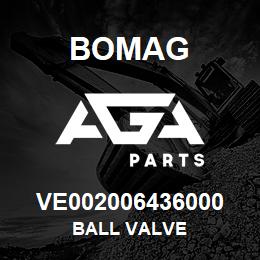 VE002006436000 Bomag BALL VALVE | AGA Parts
