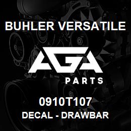 0910T107 Buhler Versatile DECAL - DRAWBAR | AGA Parts