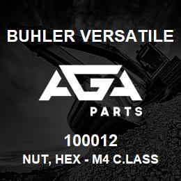 100012 Buhler Versatile NUT, HEX - M4 C.LASS-8 PL | AGA Parts