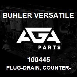 100445 Buhler Versatile PLUG-DRAIN, COUNTER-SINK 1 IN.-NPT | AGA Parts