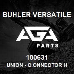 100631 Buhler Versatile UNION - C.ONNECTOR HYDRAULIC, MST O-RING, 1 1/16-12 | AGA Parts