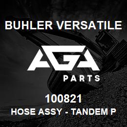100821 Buhler Versatile HOSE ASSY - TANDEM PUMP TO HYDRAULIC TANK (L4WD) , ID- 0.50 IN. X 650 MM. 100R1 | AGA Parts