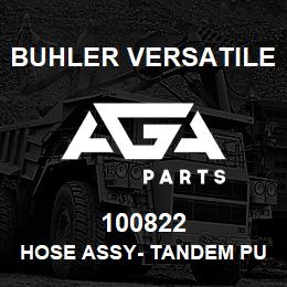 100822 Buhler Versatile HOSE ASSY- TANDEM PUMP TO IMPLEMENT VALVE (L4WD) , ID- 0.25 IN. X 4550 MM. 100R1 | AGA Parts