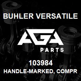 103984 Buhler Versatile HANDLE-MARKED, COMPRESSOR, SEAT BASE ASSY | AGA Parts