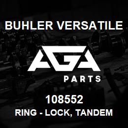 108552 Buhler Versatile RING - LOCK, TANDEM PUMP | AGA Parts