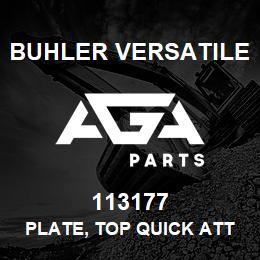 113177 Buhler Versatile PLATE, TOP QUICK ATTACH | AGA Parts