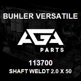 113700 Buhler Versatile SHAFT WELDT 2.0 X 50.25 /995 LIFT | AGA Parts