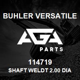 114719 Buhler Versatile SHAFT WELDT 2.00 DIA X 43.0 | AGA Parts